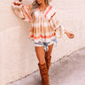 Sangria Sunrise Babydoll Top in Camel Image - 1