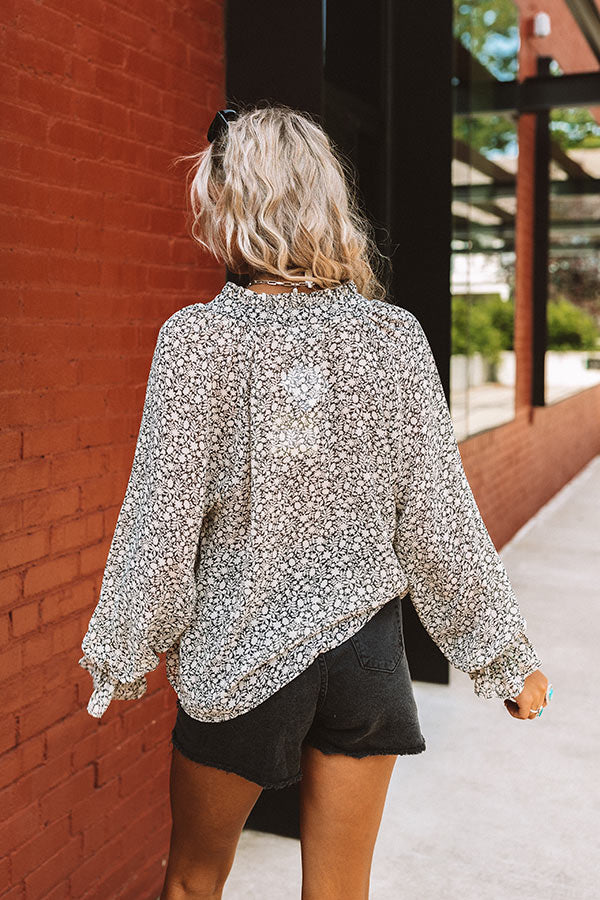 Stolen Kisses Floral Shift Top Image - 5