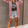 Wild Dreams Leopard Cardigan in Sangria Image - 1