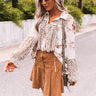 Sweetheart In The City Chiffon Top in Cream Image - 1