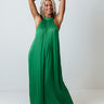 Stunning Views Satin Jumpsuit in Green Image - 1