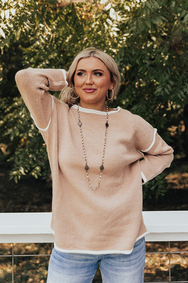 Upstate Weather Sweater In Iced Latte Image - 4