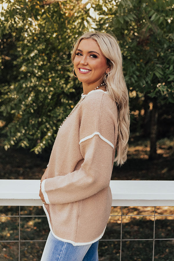 Upstate Weather Sweater In Iced Latte Image - 5