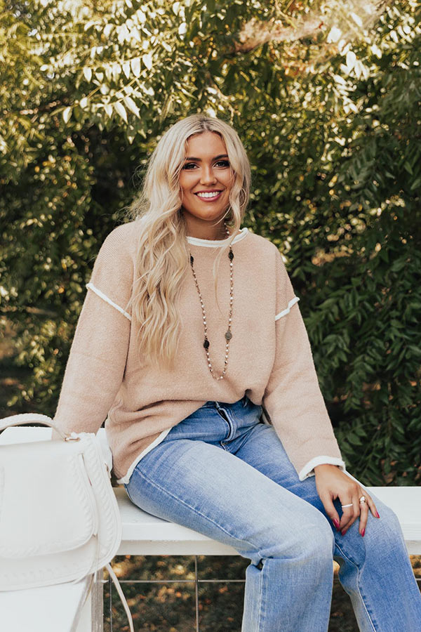 Upstate Weather Sweater In Iced Latte Image - 3