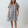 Haute Tropics Shift Dress In Grey Image - 1