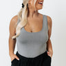 Basic Instincts Seamless Tank In Grey Curves Image - 1