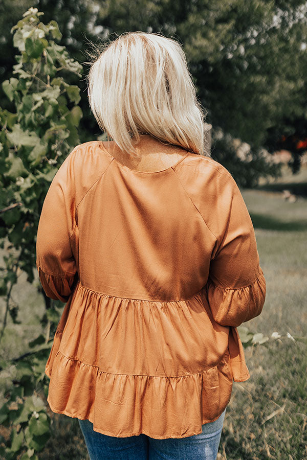 Extra Hopeful Shift Top In Iced Mocha Curves Image - 4