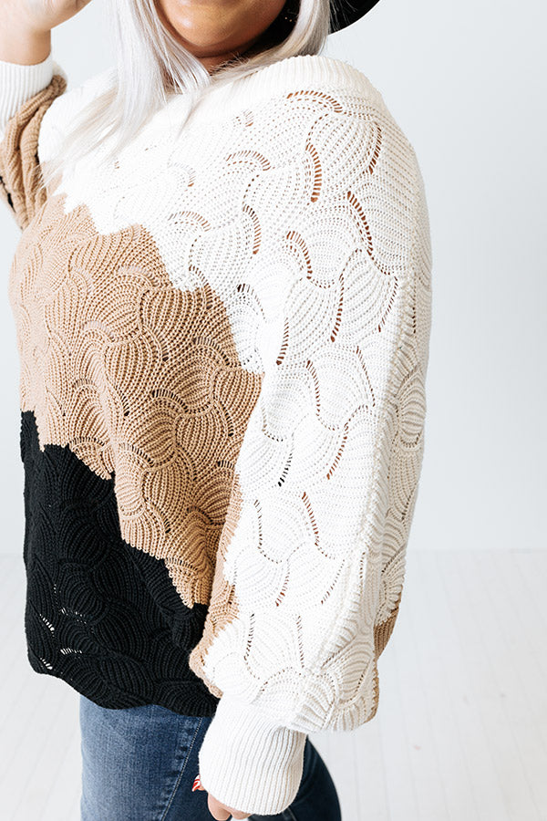 Apple Crisp Knit Sweater Curves Image - 3