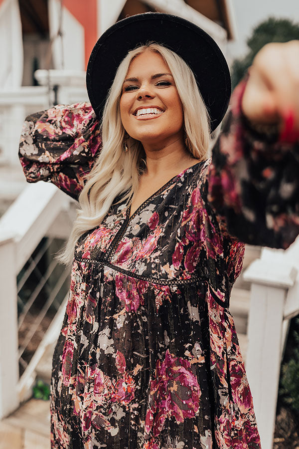 Red Rocks Concert Babydoll Dress Curves Image - 2