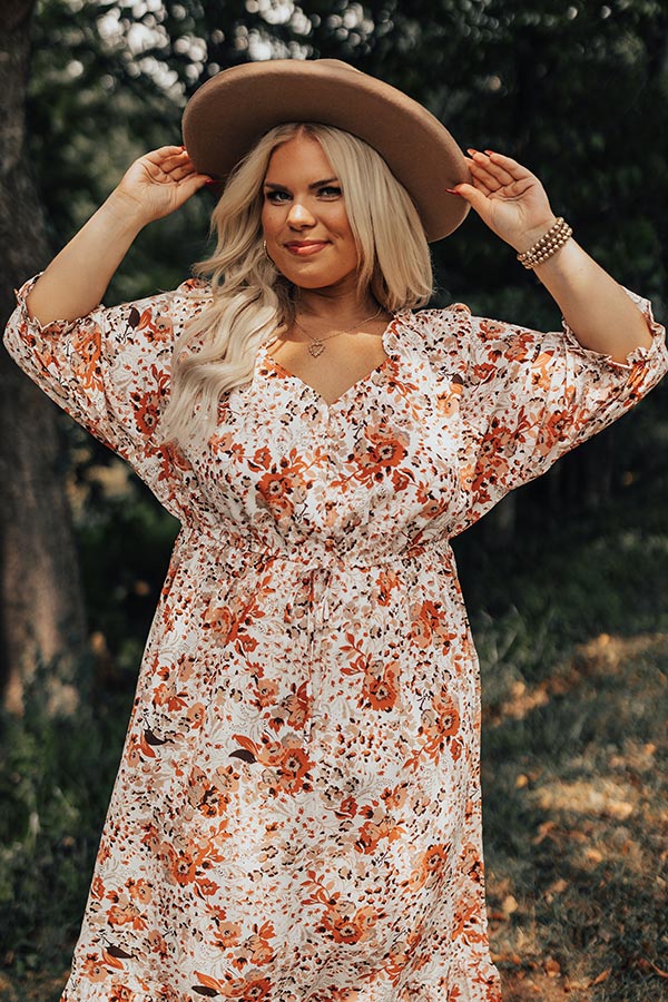 Sweetest Love Floral Maxi Dress Curves Image - 4