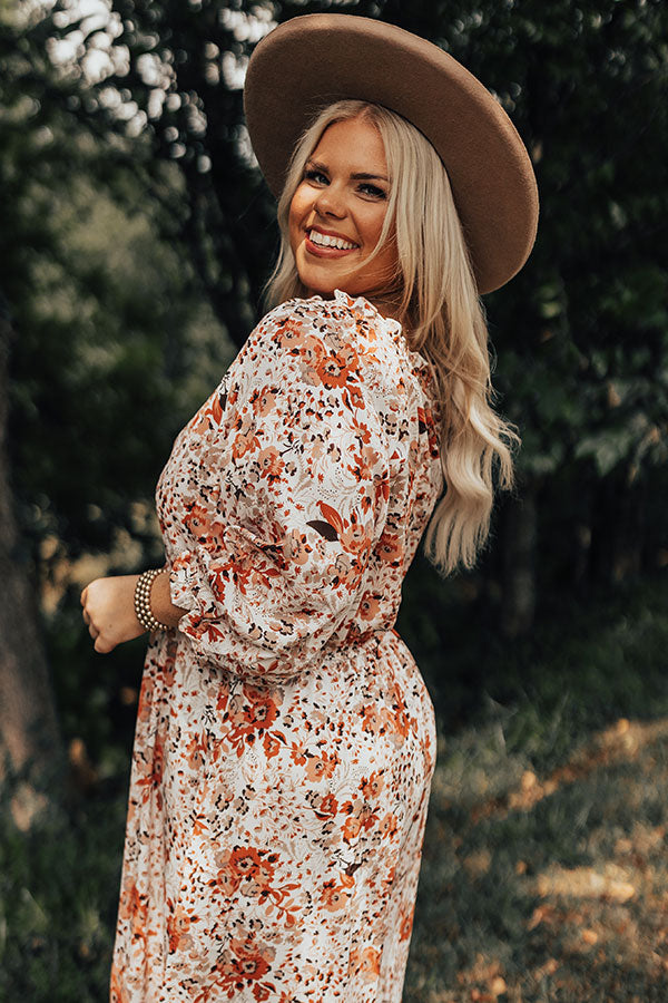 Sweetest Love Floral Maxi Dress Curves Image - 3