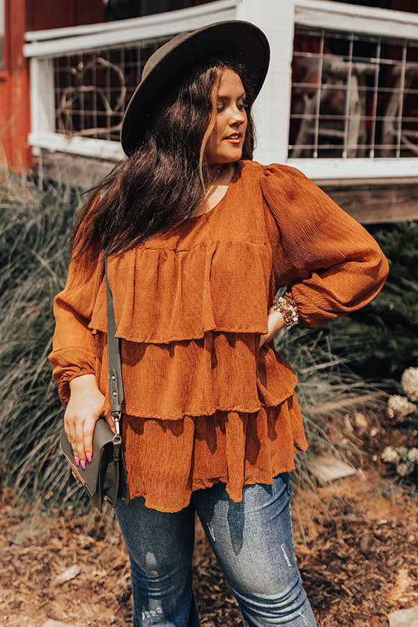 Coffee Lover Ruffle Top Curves Image - 3