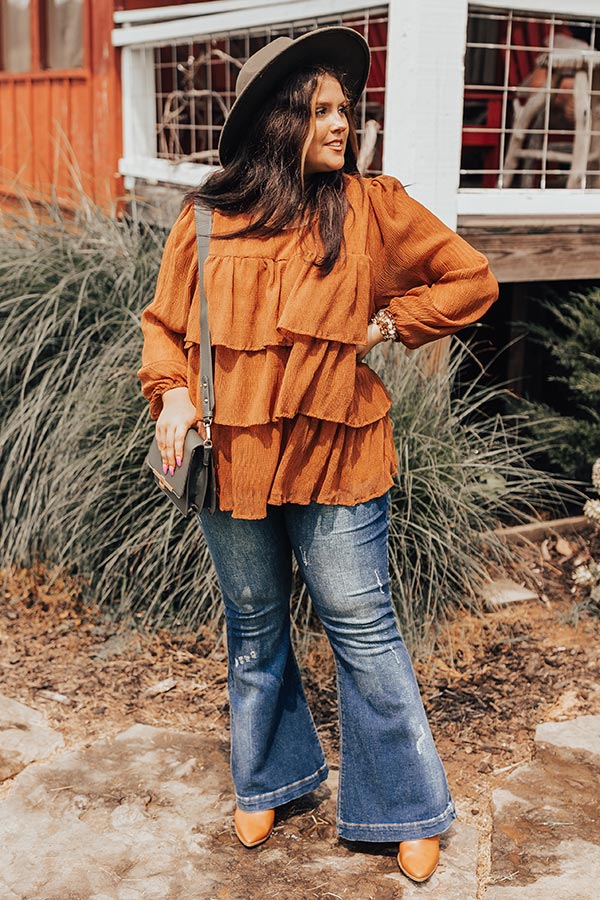 Coffee Lover Ruffle Top Curves Image - 2