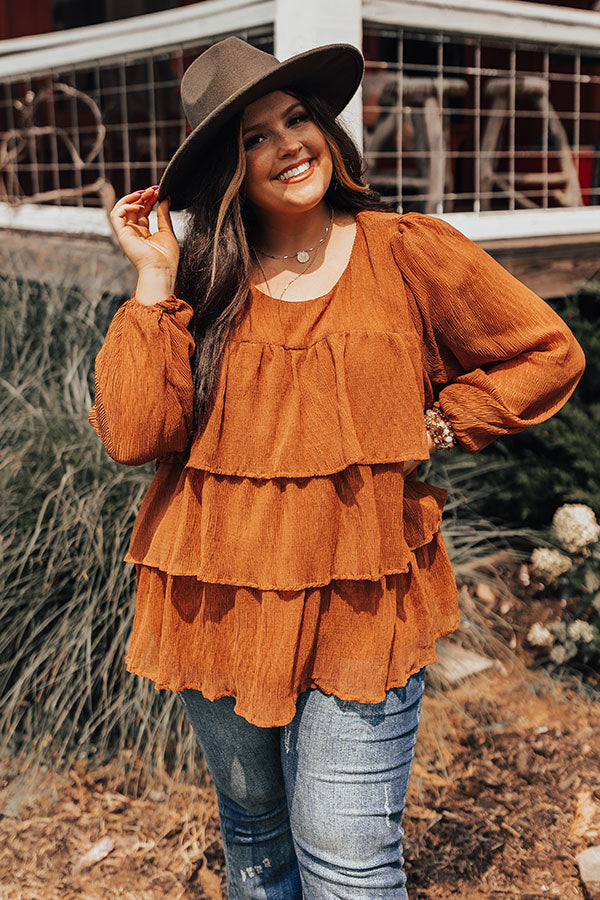 Coffee Lover Ruffle Top Curves Image - 1