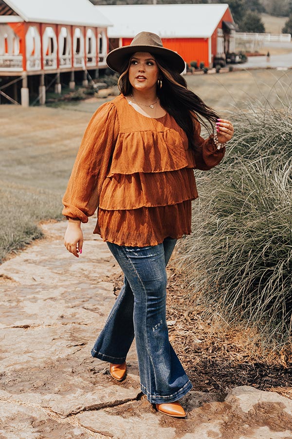 Coffee Lover Ruffle Top Curves Image - 5