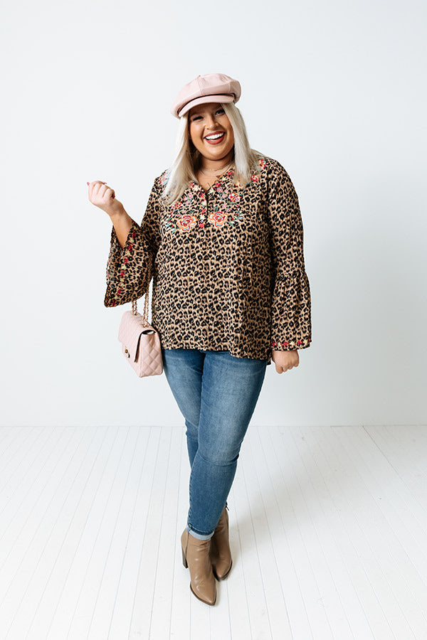 Sweet Touch Embroidered Shift Top Curves Image - 1