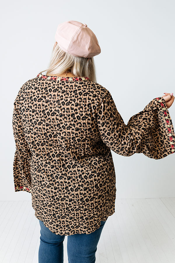 Sweet Touch Embroidered Shift Top Curves Image - 4