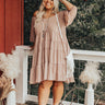 Wishful Weekend Shift Dress In Iced Latte Curves Image - 1