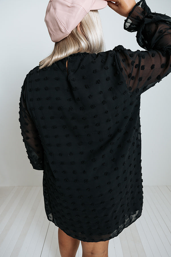 Hitting The Lottery Shift Dress In Black Curves Image - 5