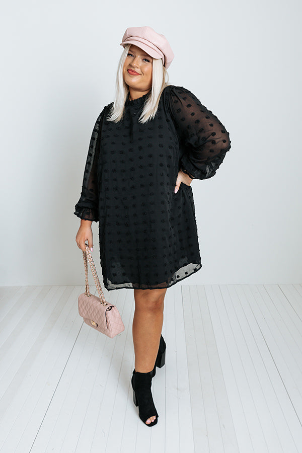 Hitting The Lottery Shift Dress In Black Curves Image - 1