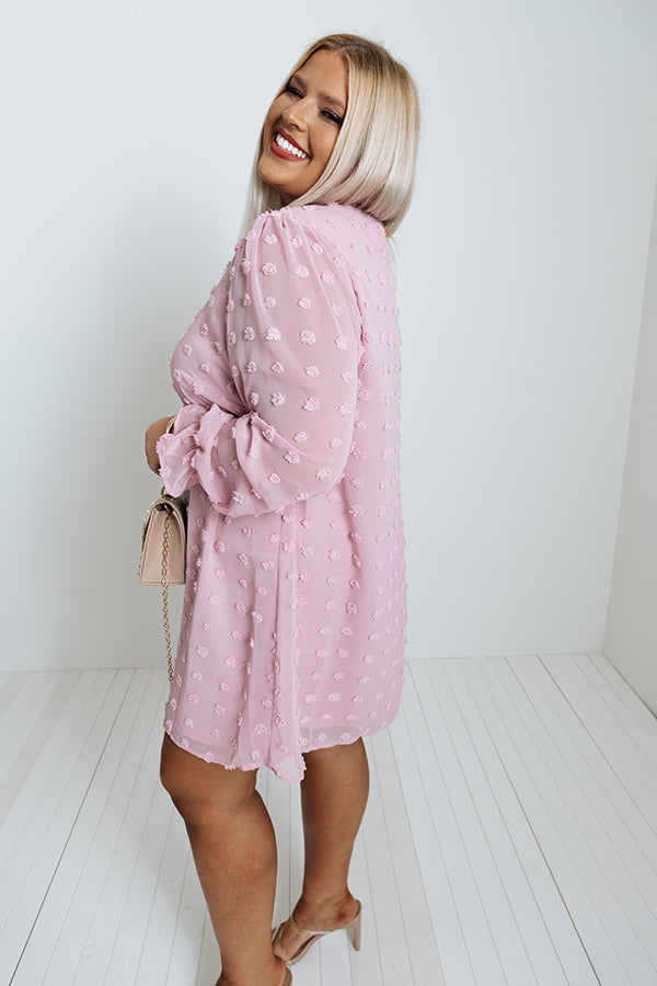 Hitting The Lottery Shift Dress In Pink Curves Image - 4