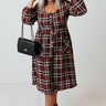 Sipping On Cider Plaid Midi Curves Image - 1