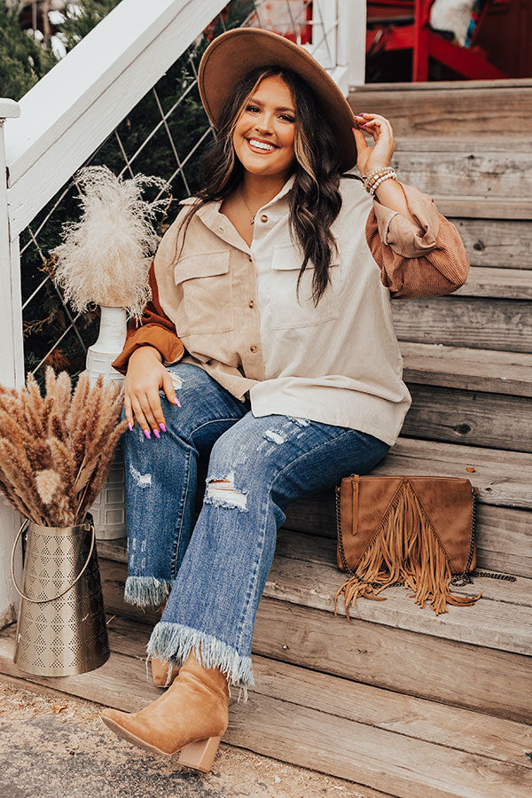 County Line Corduroy Button Up Curves Image - 2