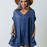 Stylish Vibes Romper In Airy Blue Image - 1