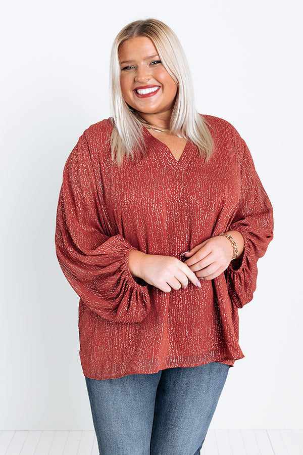 Perpetual Motion Shift Top In Aurora Red Curves Image - 4