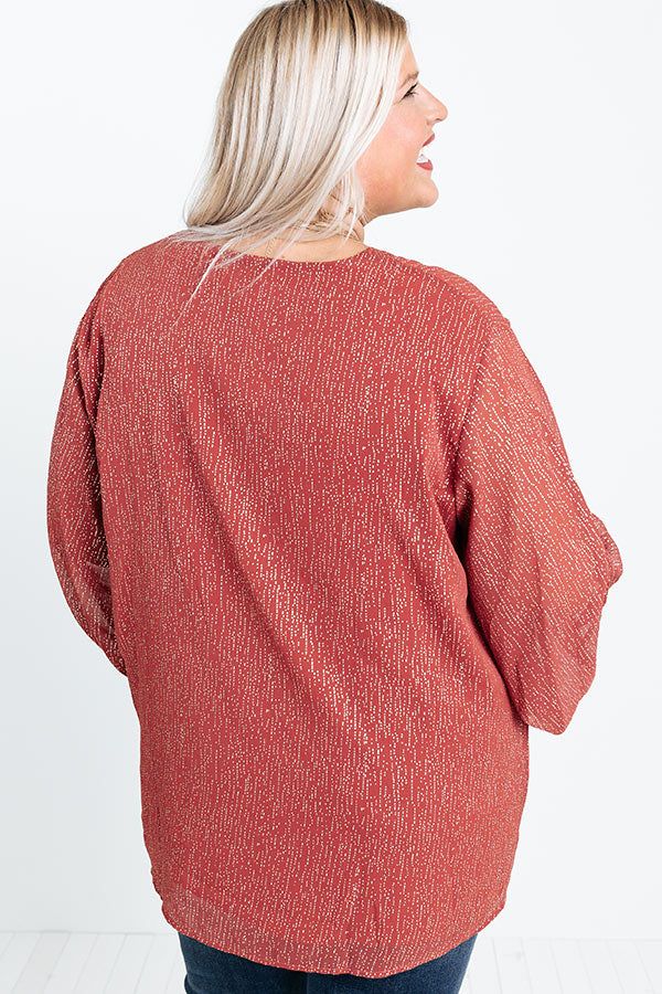 Perpetual Motion Shift Top In Aurora Red Curves Image - 5