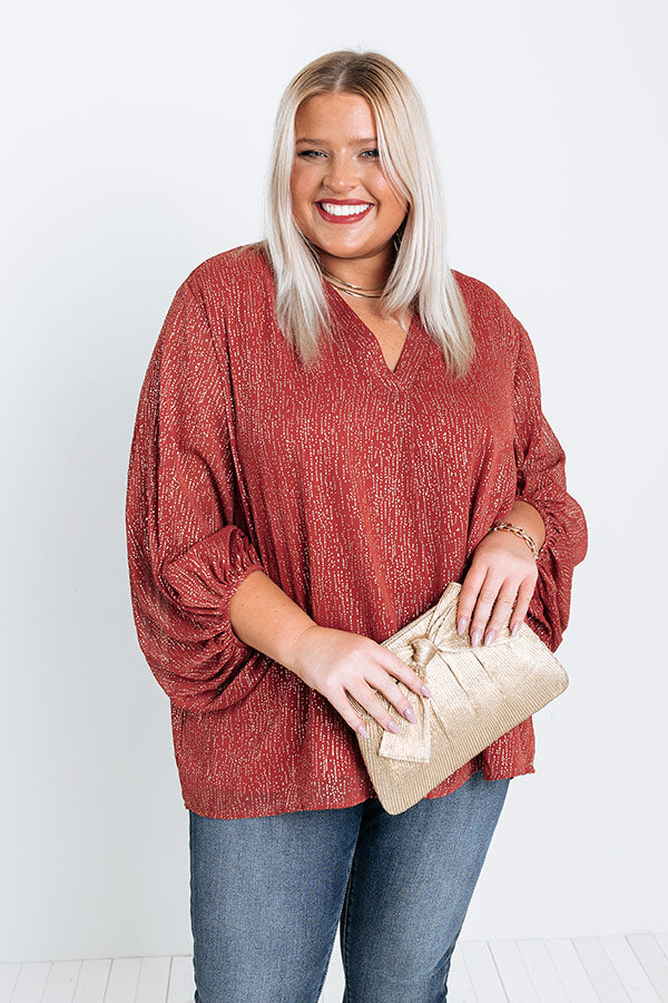 Perpetual Motion Shift Top In Aurora Red Curves Image - 2