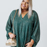 Perpetual Motion Shift Top In Hunter Green Curves Image - 1