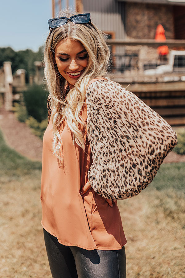 Love Tune Leopard Shift Top In Latte Image - 4