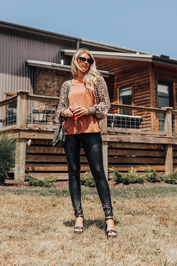 Love Tune Leopard Shift Top In Latte Image - 3