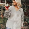Chestnut Chill Sweater In Grey   Curves Image - 1