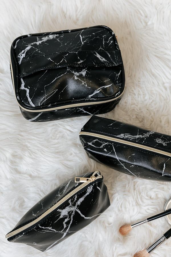 So Darling Cosmetic Bag Set In Black Image - 2