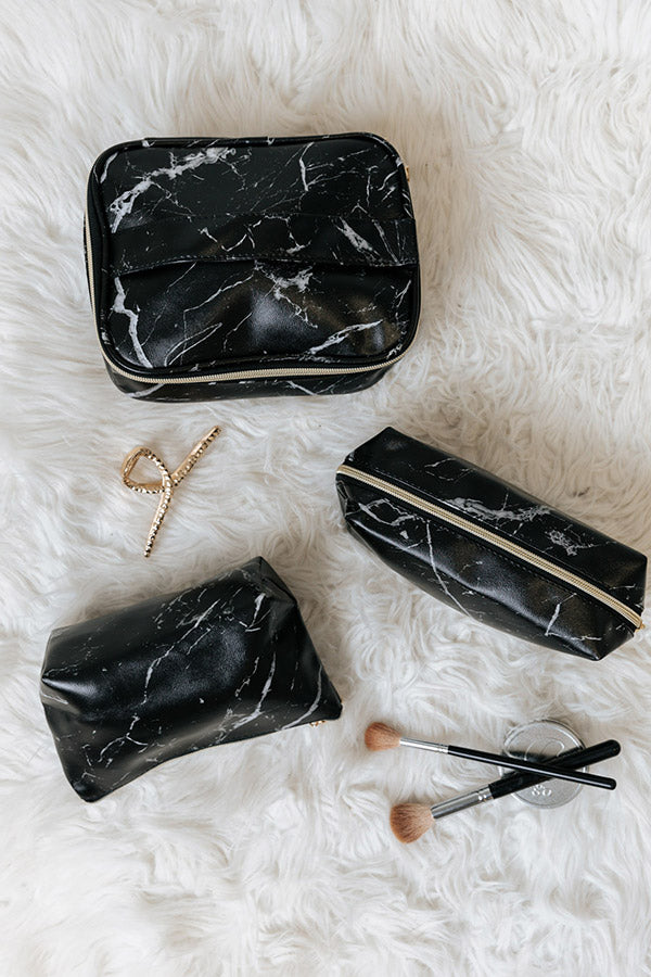 So Darling Cosmetic Bag Set In Black Image - 1