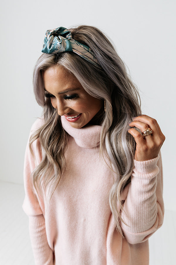 Chardonnay Vacay Floral Scarf In Teal Image - 3