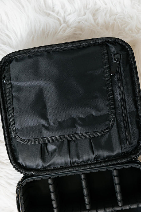 Glisten Up Leopard Cosmetic Bag Image - 1