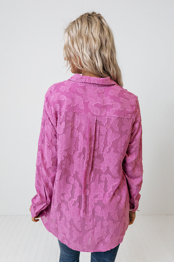 Brag On You Button Up In Orchid Image - 5