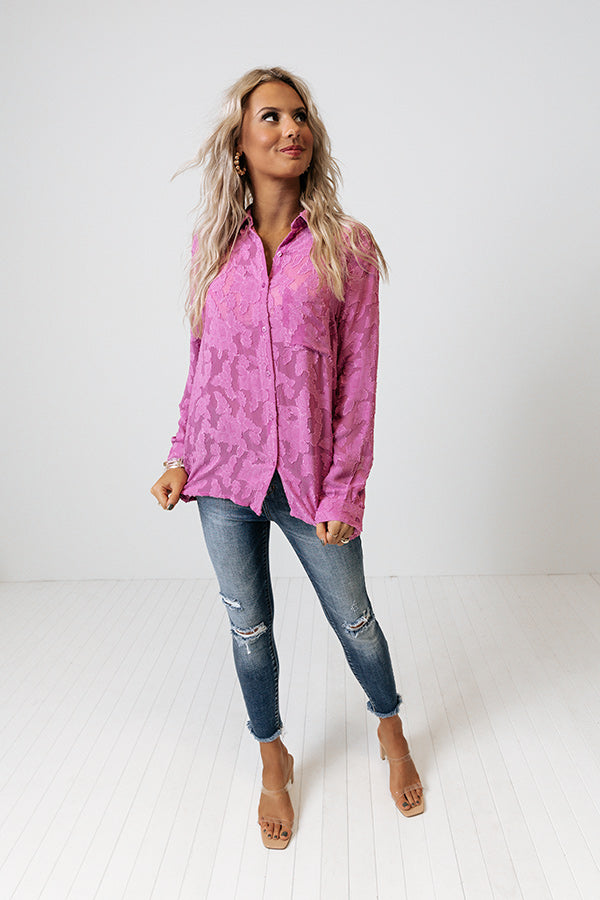 Brag On You Button Up In Orchid Image - 2