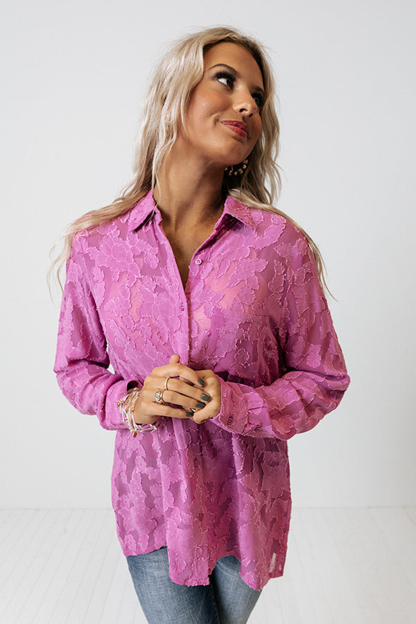 Brag On You Button Up In Orchid Image - 1