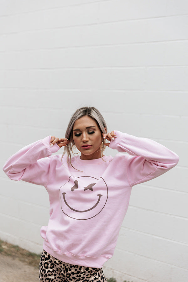 Beyond Smiles Sweatshirt In Pink Image - 5