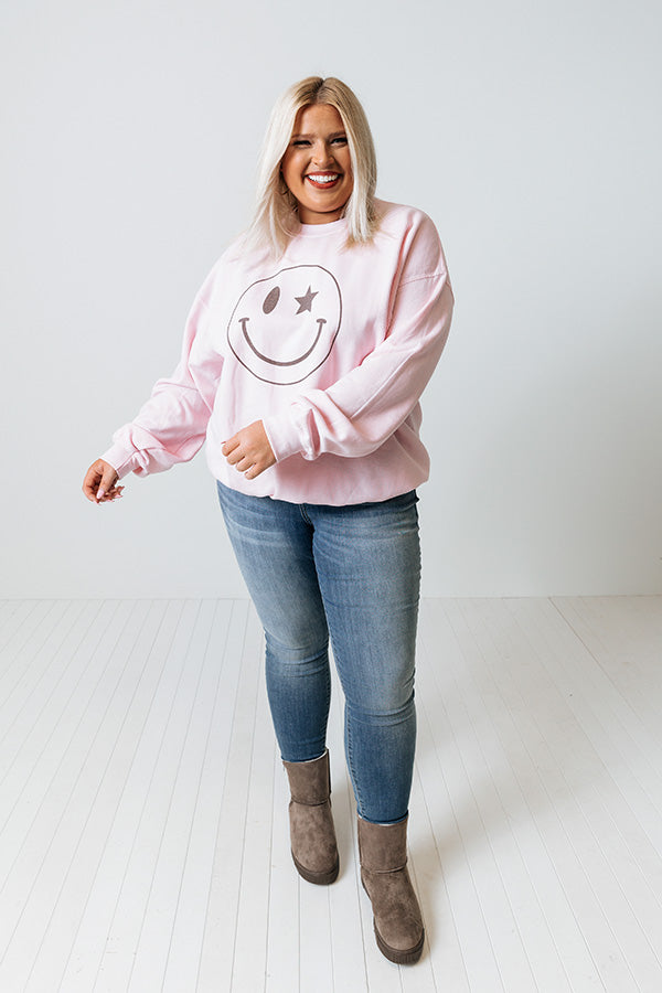 Beyond Smiles Sweatshirt In Pink Image - 1