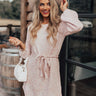Smoky Mountain Resort Sweater Dress In Rose Quartz Image - 1
