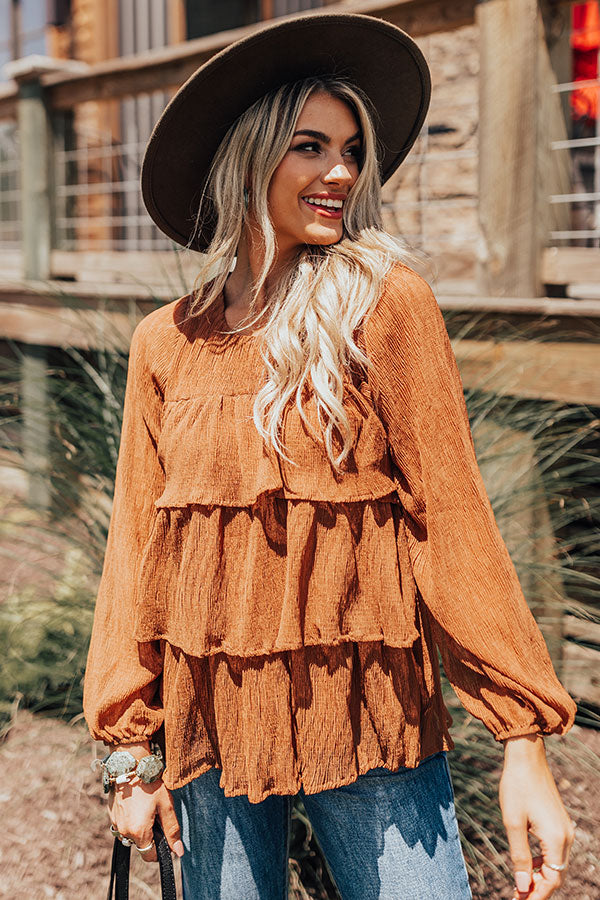 Coffee Lover Ruffle Top Image - 1