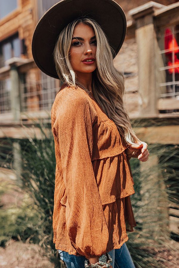 Coffee Lover Ruffle Top Image - 3