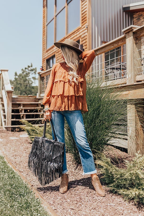 Coffee Lover Ruffle Top Image - 2