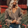 Catch A Chill Knit Top In Espresso Image - 1