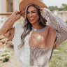 Lost In Layers Color Block Sweater In Iced Mocha Image - 1